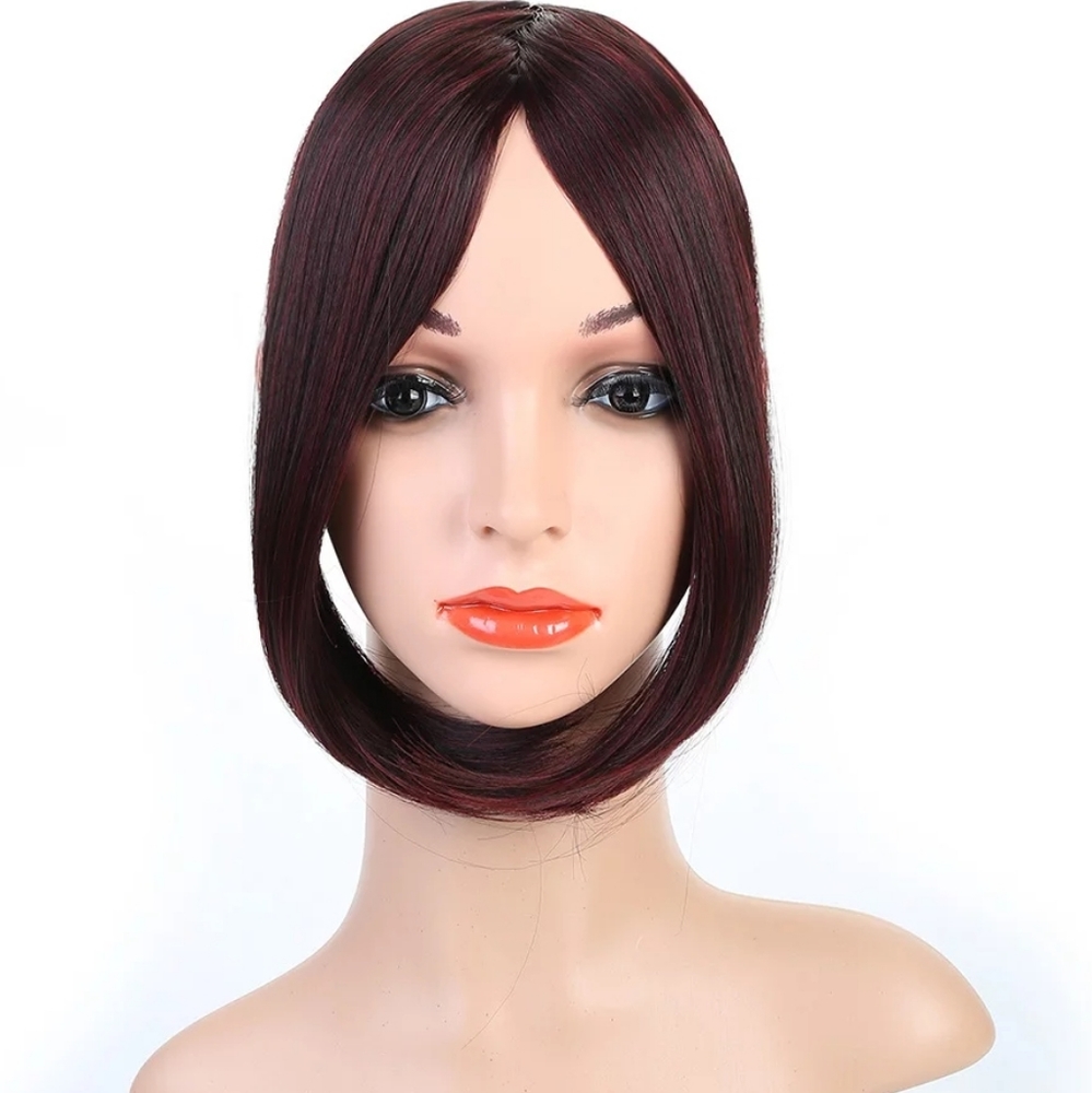 Long Clip In on Front Hair Bang Side Fringe Hair